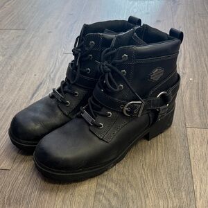 Harley-Davidson Black Combat Boots for Women